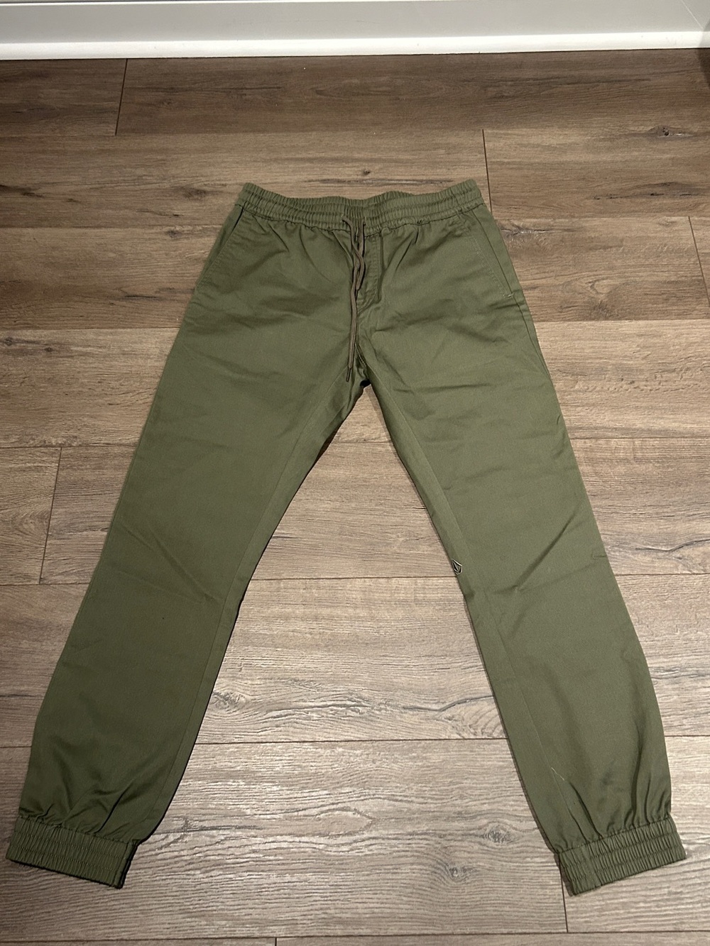 Volcom Olive Green Women's Drawstring Jogger Pants